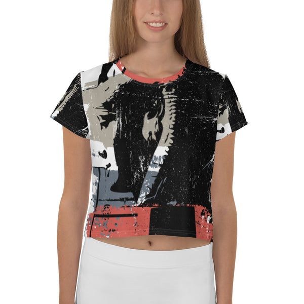 OG Queen All-Over Print Crop Tee