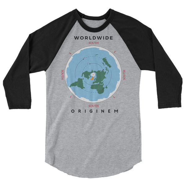 OG Worldwide 3/4 sleeve raglan shirt