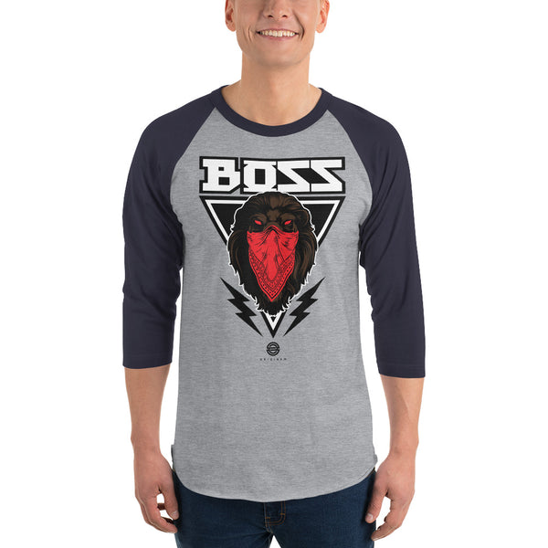 OG Boss Lion 3/4 sleeve raglan shirt