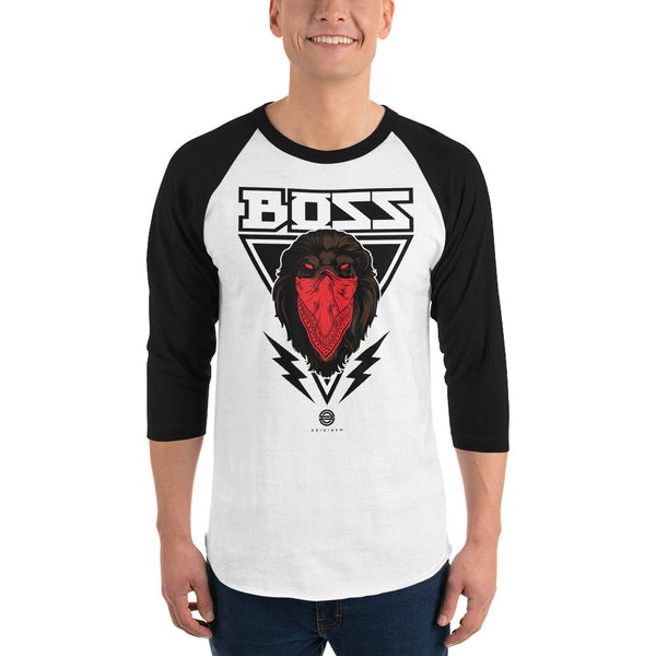 OG Boss Lion 3/4 sleeve raglan shirt