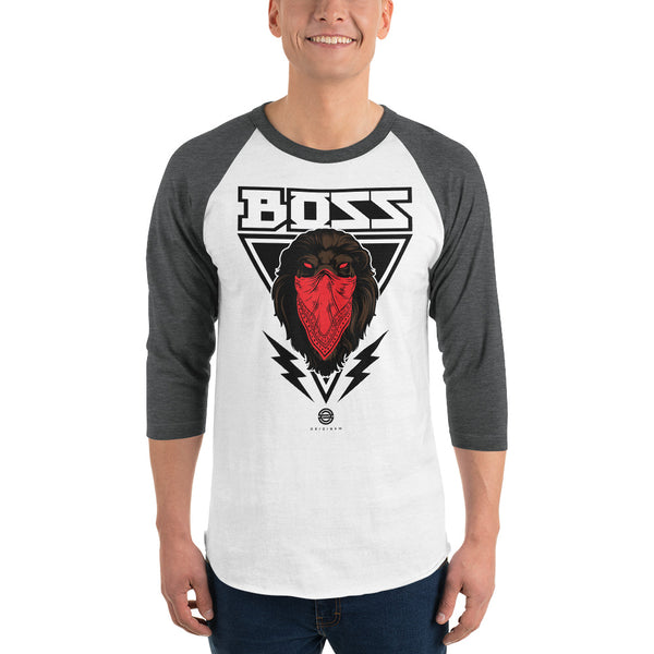 OG Boss Lion 3/4 sleeve raglan shirt