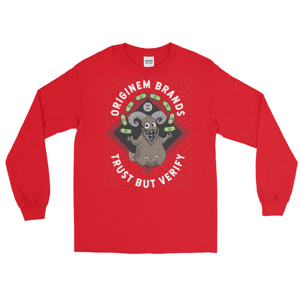 OG Trust But Verify Men’s Long Sleeve Shirt