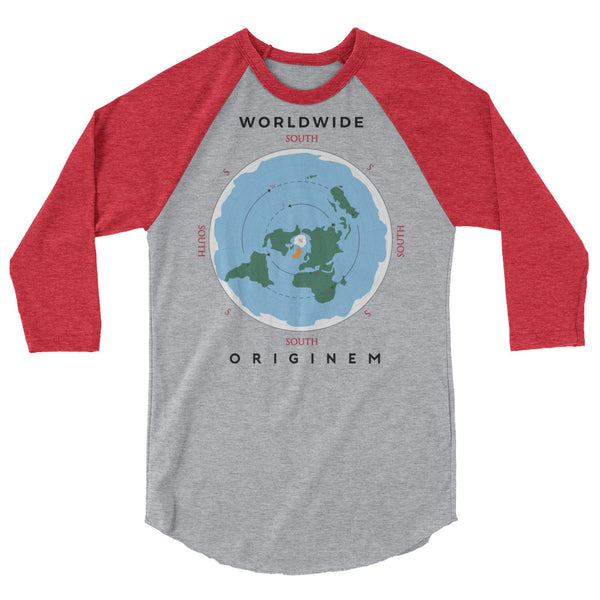 OG Worldwide 3/4 sleeve raglan shirt