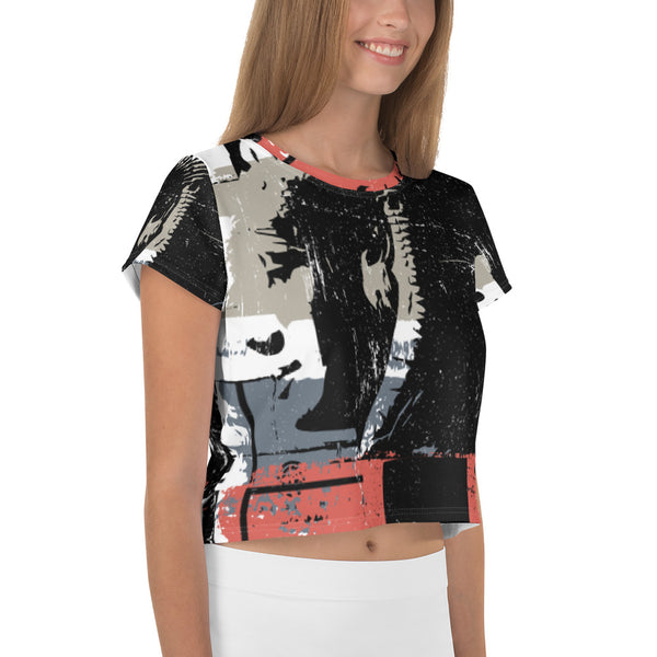 OG Queen All-Over Print Crop Tee